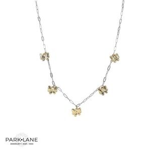 Park Lane Two-Tone Butterfly Flutter Necklace